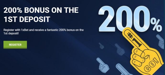 1xBet sign up bonus